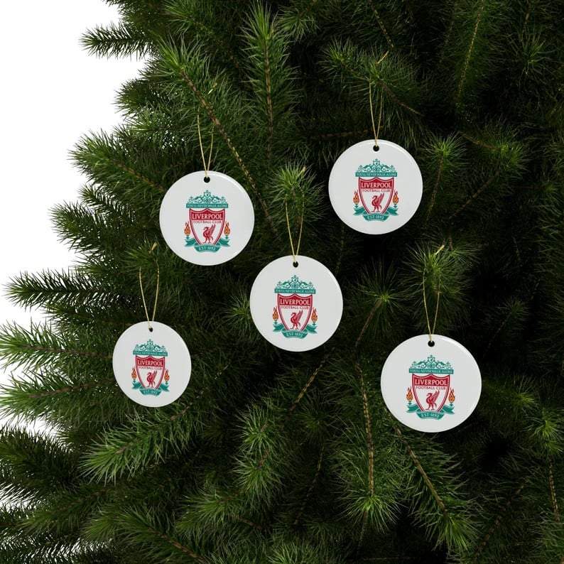 Liverpool Round Ceramic Ornament
