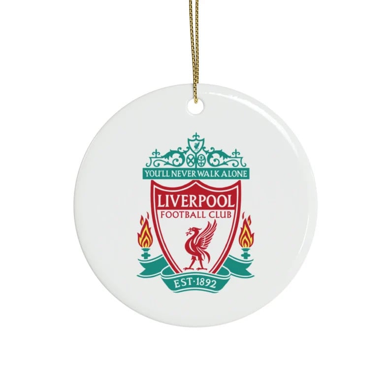 Liverpool Round Ceramic Ornament