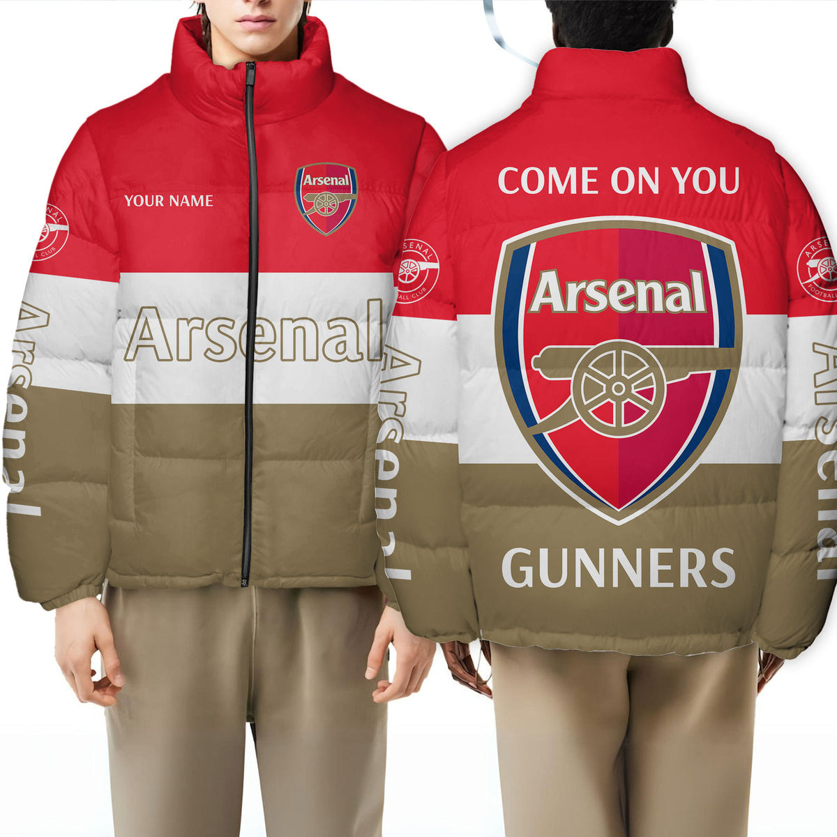 Arsenal FC Puffer Thermal Stand Collar Jacket P191001