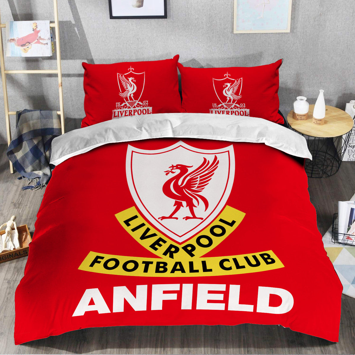 Liverpool F.C All Over Printed Bedding Set QB211002