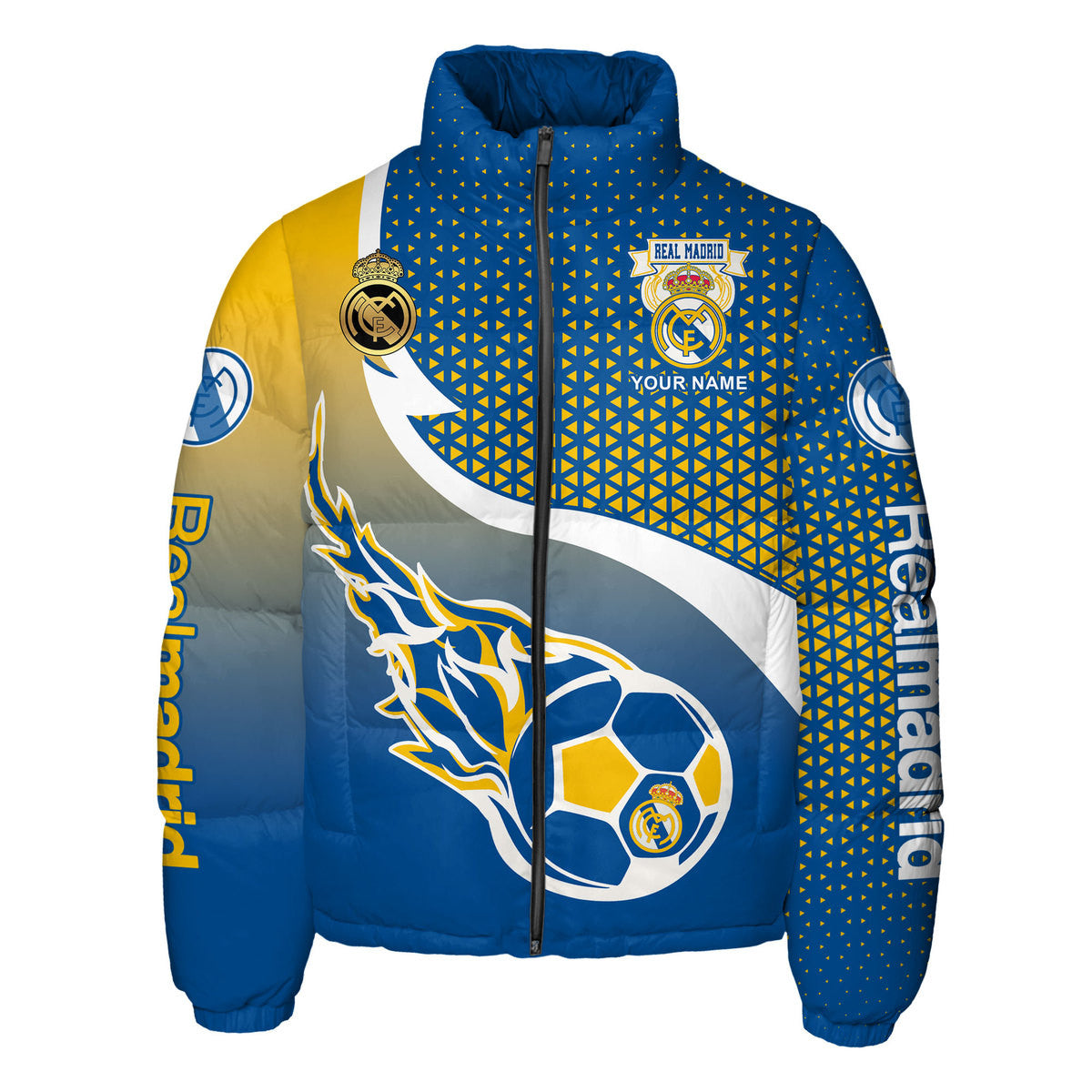 Real Madrid Q2 Puffer Thermal Stand Collar Jacket Q211103