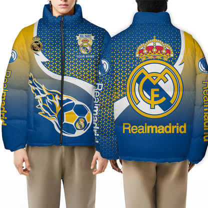Real Madrid Q2 Puffer Thermal Stand Collar Jacket Q211103