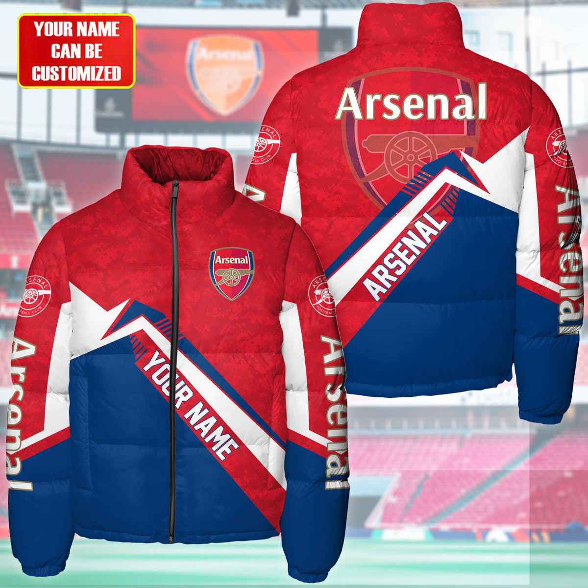 Arsenal Puffer Thermal Stand Collar Jacket Q231001