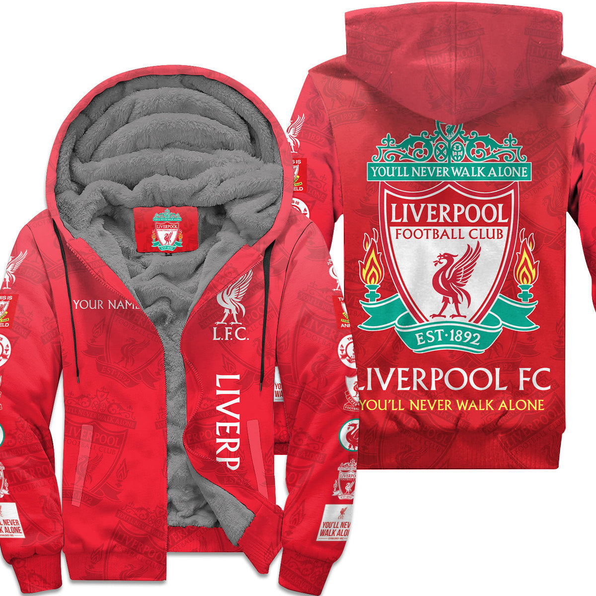 Personalized Liverpool Fleece 3D All Over Printed Unisex Shirt Q221001