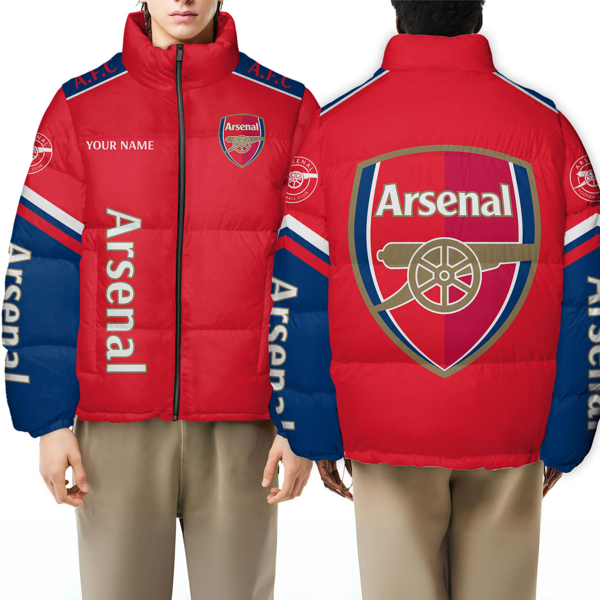 Arsenal Puffer Thermal Stand Collar Jacket S241003