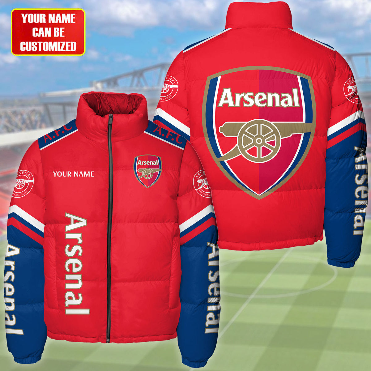 Arsenal Puffer Thermal Stand Collar Jacket S241003
