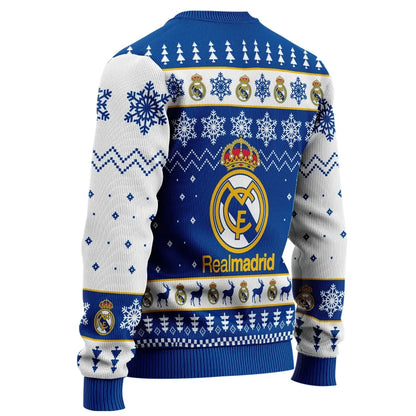 Real Madrid Ugly Christmas Sweater , Unisex Wool Sweater QB291003