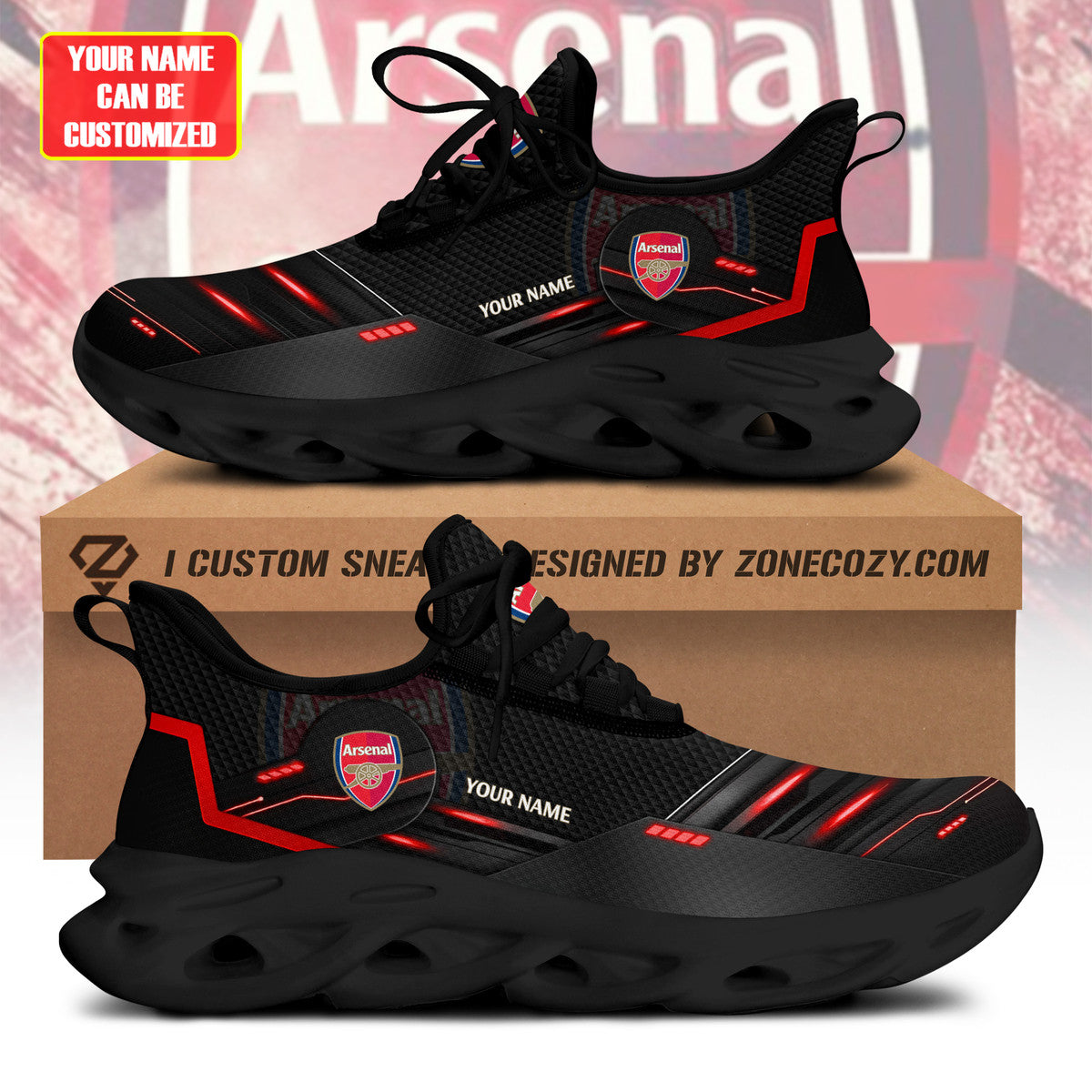 Arsenal V2 Chunky Custom Sneaker QB021101