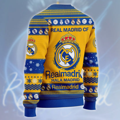 Real Madrid Ugly Christmas Sweater , Unisex Wool Sweater QB311006