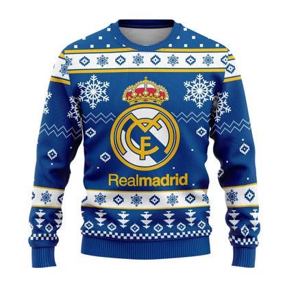 Real Madrid S8 Ugly Christmas Sweater , Unisex Wool Sweater S051105