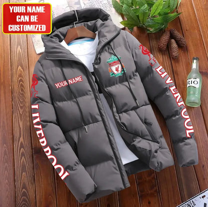 Personalized Liverpool Puffer Jacket With Hood S061106