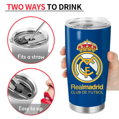 Personalized Real Mardrid Stainless Tumbler 20oz 30oz Cup QB071109