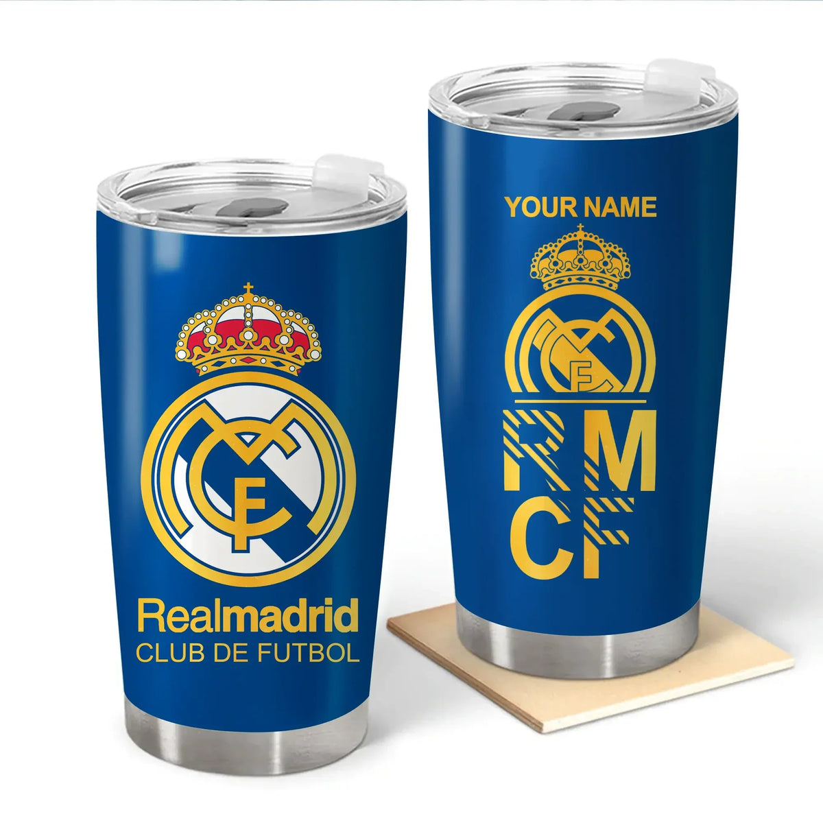 Personalized Real Mardrid Stainless Tumbler 20oz 30oz Cup QB071109