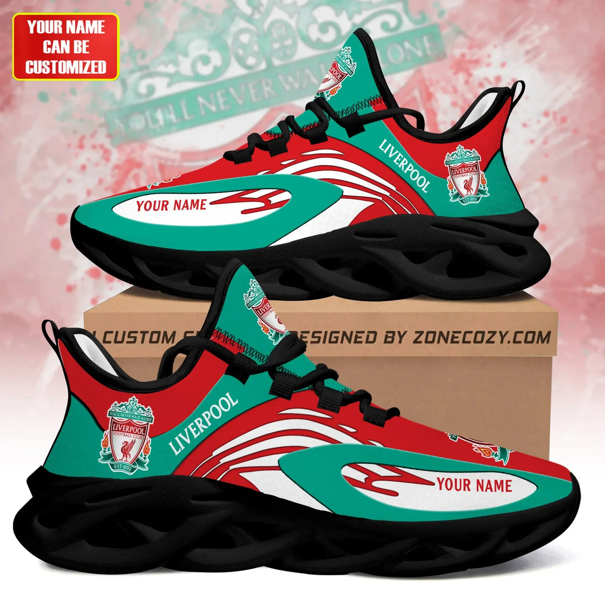 Personalized Liverpool Chunky Custom Sneaker P141102