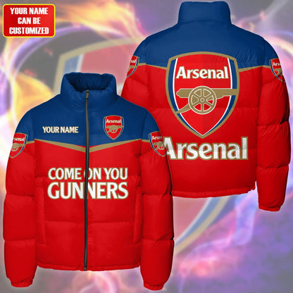 Arsenal Puffer Thermal Stand Collar 3D Jacket QB251008
