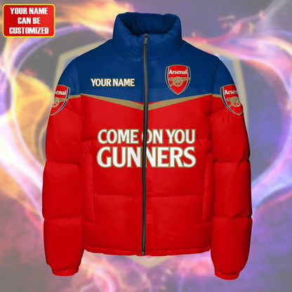 Arsenal Puffer Thermal Stand Collar 3D Jacket QB251008