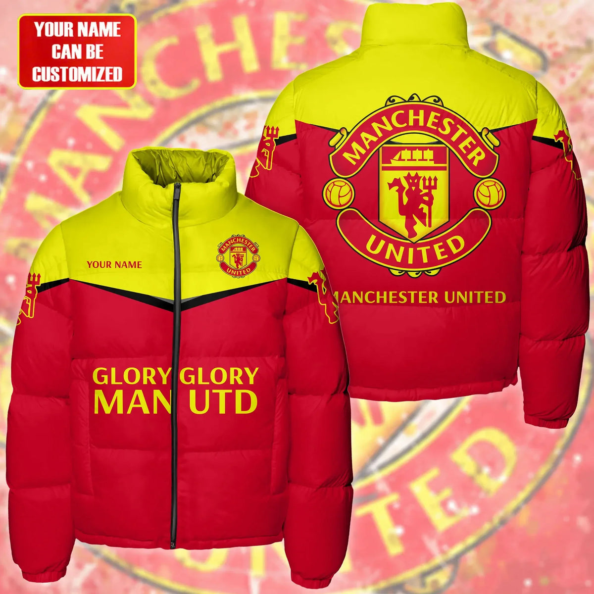 Manchester United Puffer Thermal Stand Collar Jacket Q201101