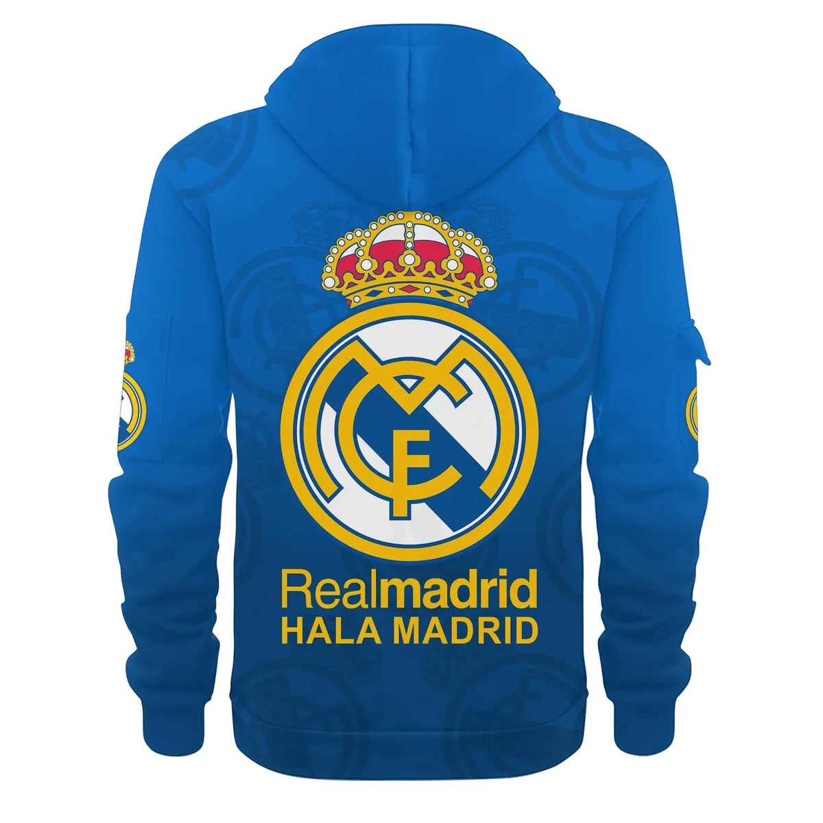 Personalized Real Madrid 3D Zip-Hoodie Cotton Jacket