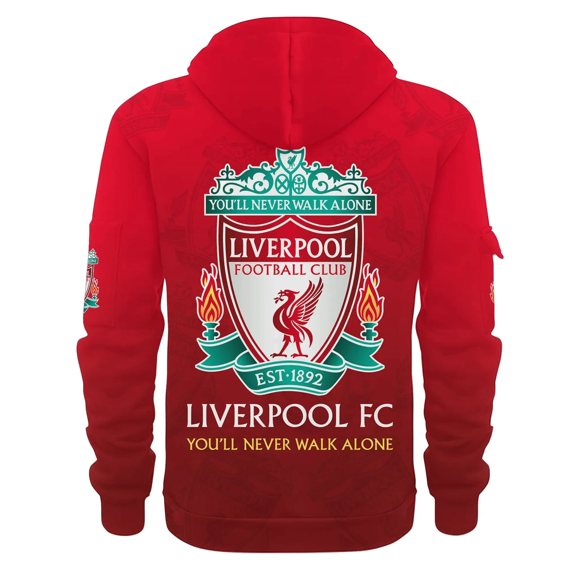 Personalized Liverpool 3D Zip-Hoodie Cotton Jacket