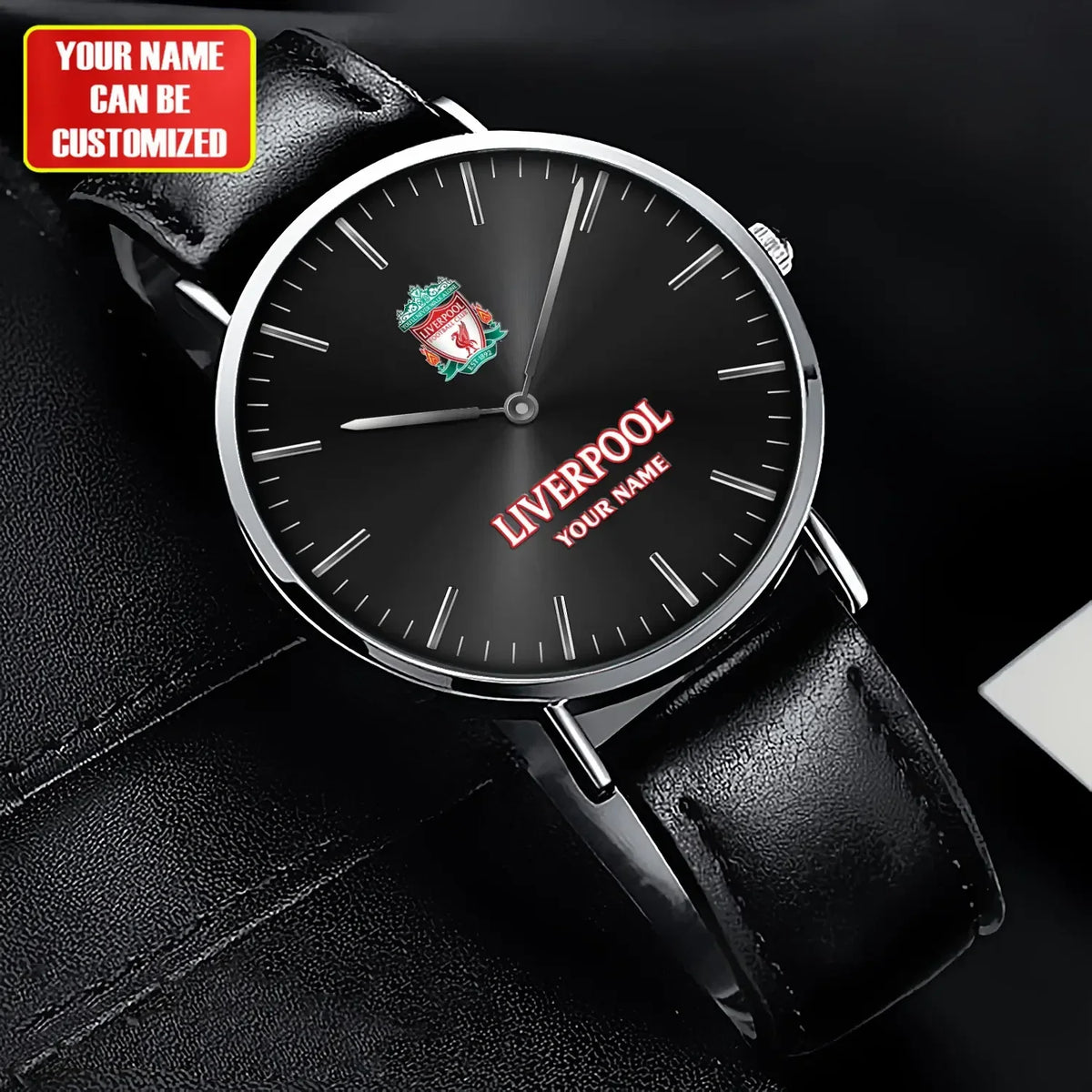 Personalized Liverpool Quartz Leather Watch