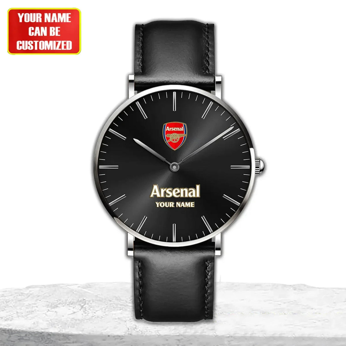 Personalized Arsenal Quartz Leather Watch