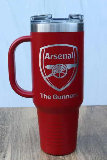 Arsenal Engraved Stainless Tumbler 40oz Cup