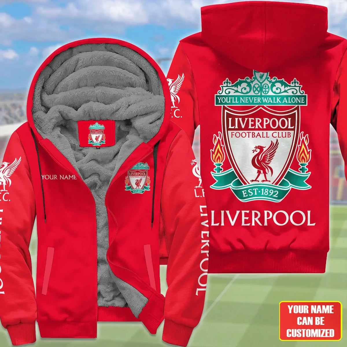 Personalized Liverpool Fleece 3D All Over Printed Unisex Shirt