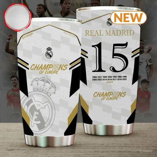 Real Mardrid Stainless Tumbler 20oz 30oz Cup V7