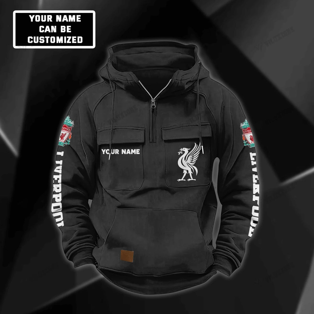 Personalized Liverpool V2 Retro Cotton Hoodie