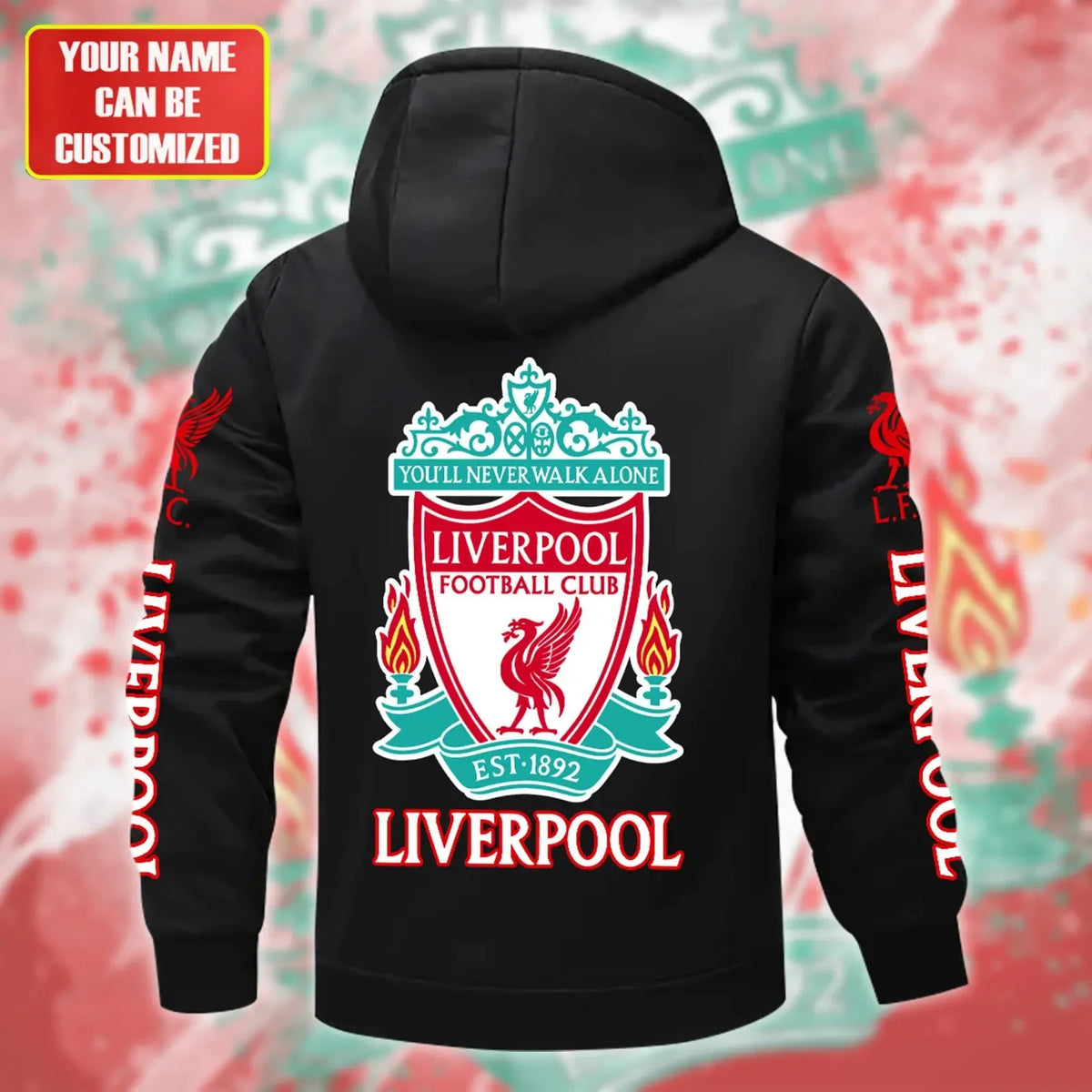 Personalized Liverpool Fleece 3D Unisex Hooded Jacket