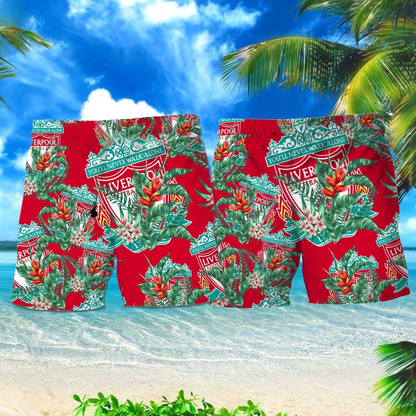 Liverpool Q9 Tropical Hawaii Shirt Beach Short