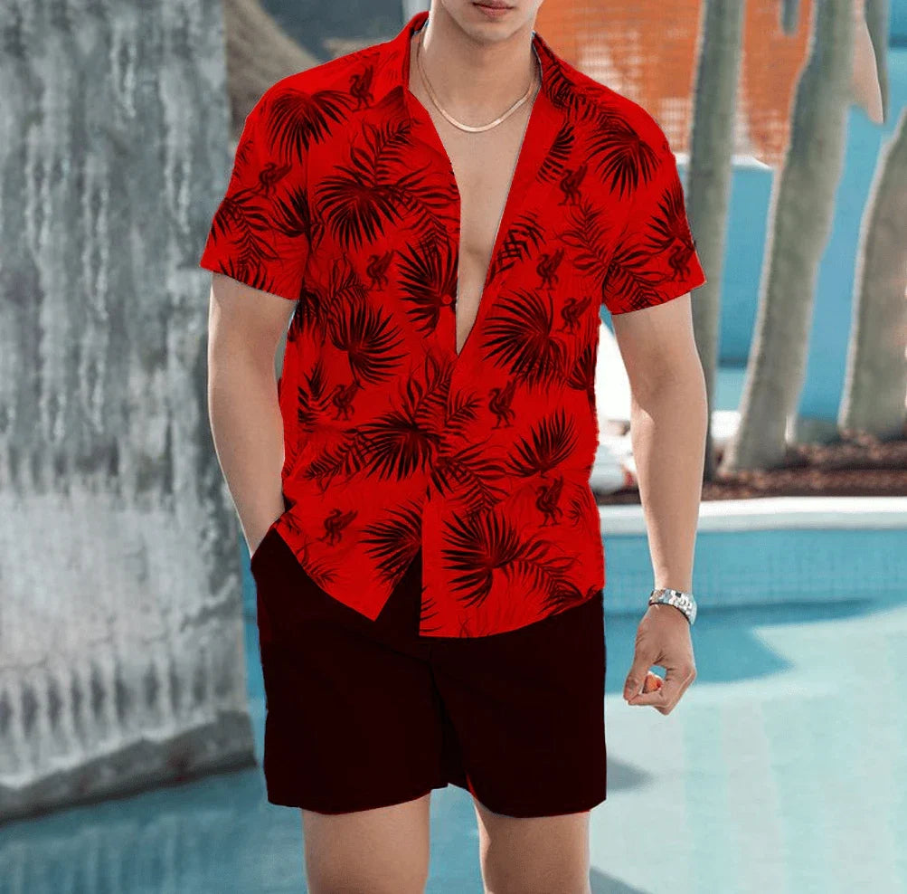 Liverpool Q11 Tropical Hawaii Shirt Beach Short