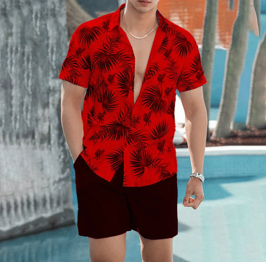 Liverpool Q11 Tropical Hawaii Shirt Beach Short