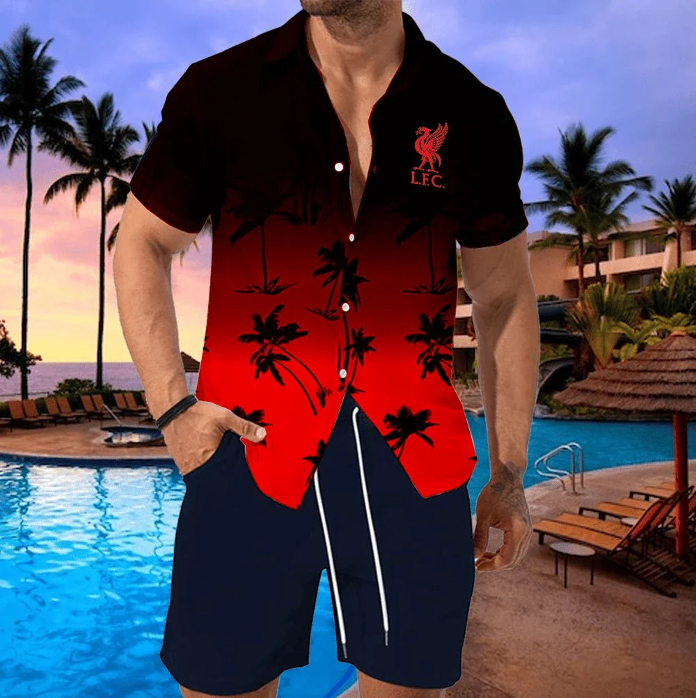 Liverpool Q12 Tropical Hawaii Shirt Beach Short