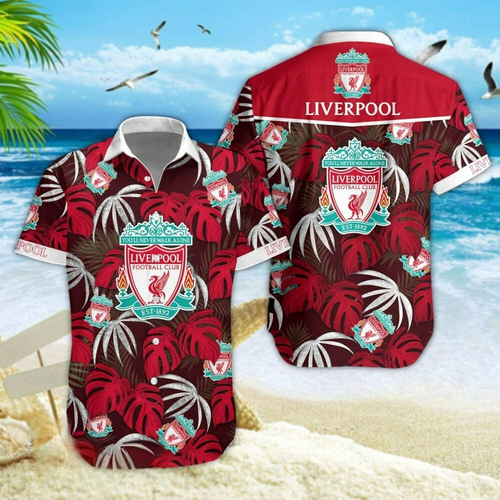 Liverpool Tropical Hawaii Shirt Beach Short V8