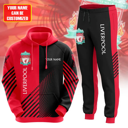 Personalized Liverpool Q2 3D All over Printed Hoodie and Sweatpants set