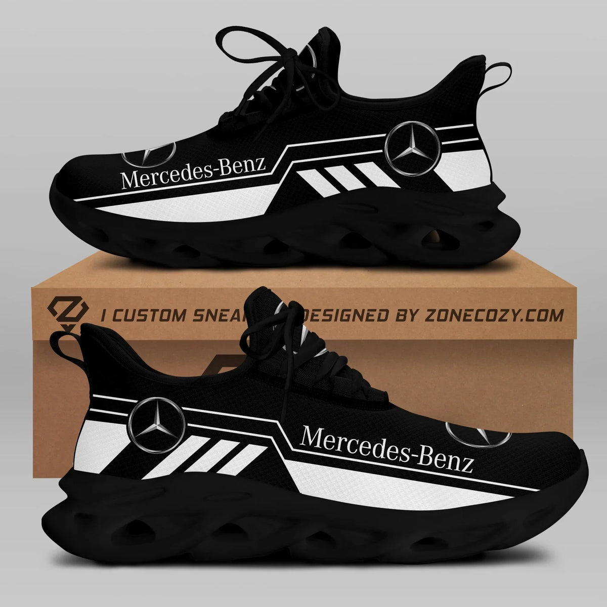 Mercedes Stripes Chunky Custom Sneaker