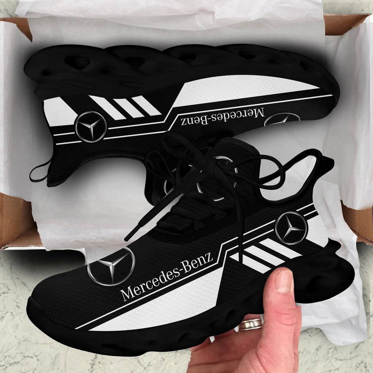 Mercedes Stripes Chunky Custom Sneaker