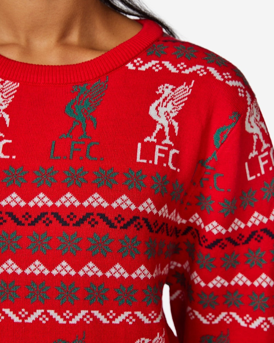 Liverpool Q14 Ugly Christmas Sweater , Unisex Wool Sweater