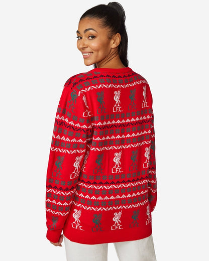 Liverpool Q14 Ugly Christmas Sweater , Unisex Wool Sweater
