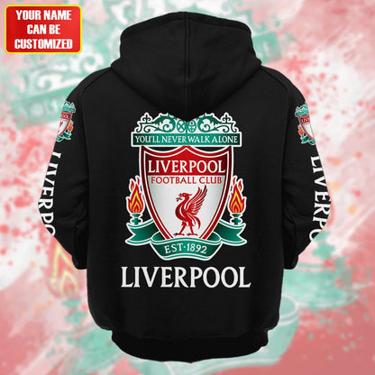 Personalized Liverpool 3D All over Printed Retro Hoodie & Sweatpants Set