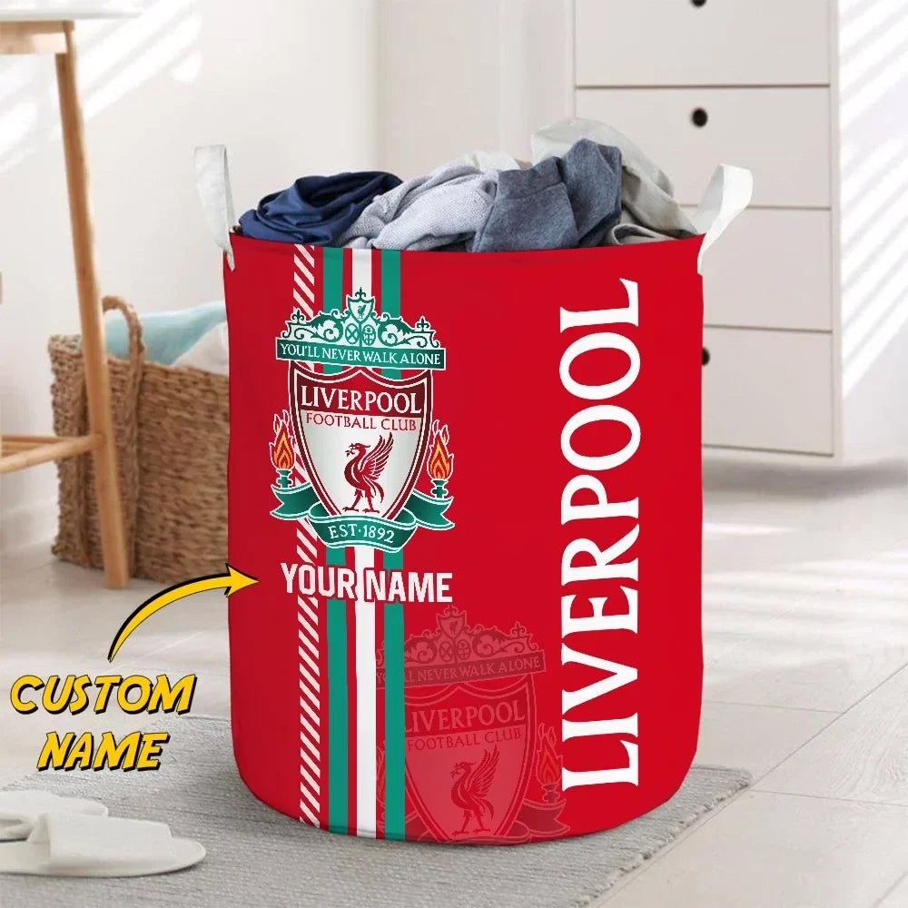 Personalized Liverpool Laundry Basket