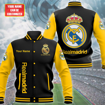Personalized Real Madrid Baseball Jacket
