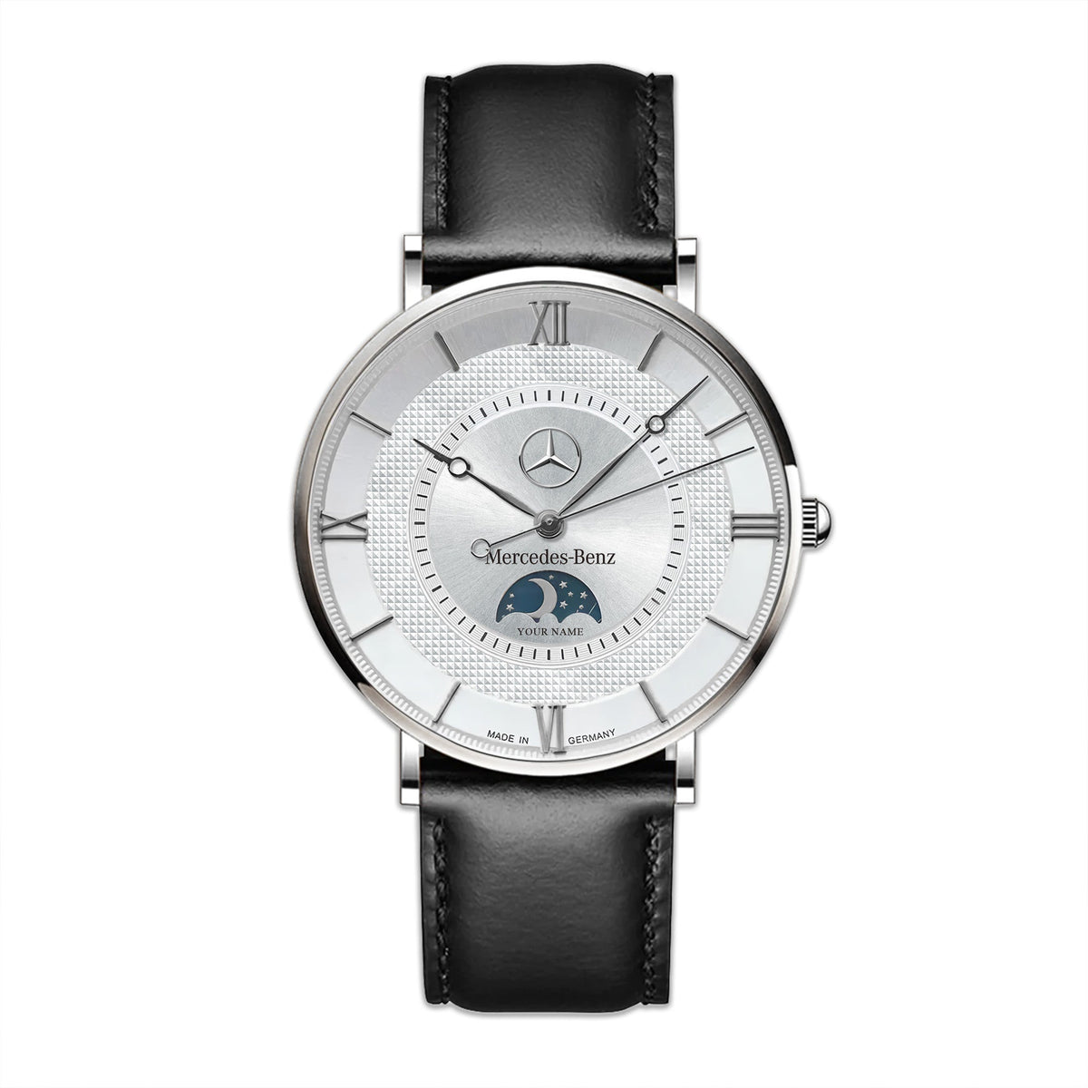Personalized Mercedes Germany Quartz Leather Watch