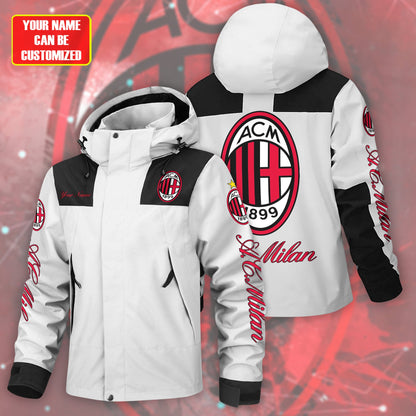 AC Milan Outdoor Sports Wind & Waterproof Drawstring Jacket