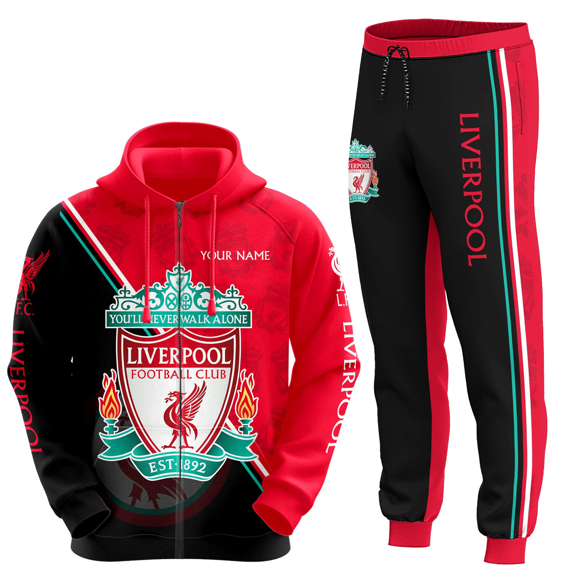 Personalized LVP Q4 3D All over Printed Hoodie and Sweatpants set