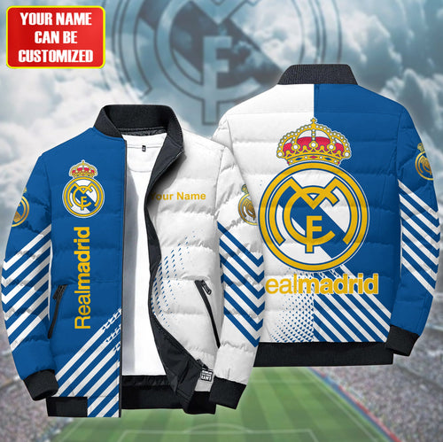 Personalized Real Madrid Puffer Jacket v2 3D