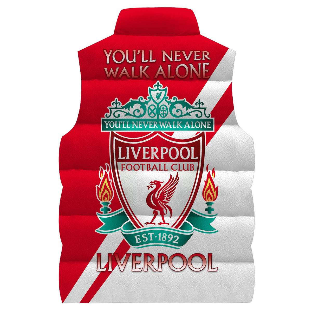 Liverpool V2 Sleeveless Windproof Puffer Jacket 3D