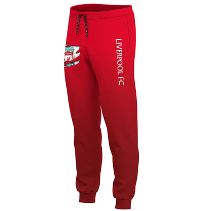 Personalized Liverpool Tear 3D Cotton Hoodie and Sweatpants set