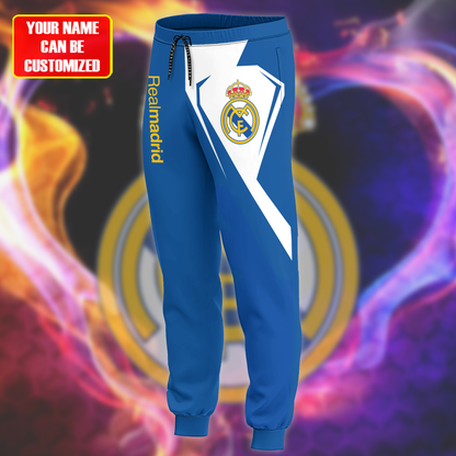Personalized Real Madrid Q9 3D All over Printed Hoodie and Sweatpants set